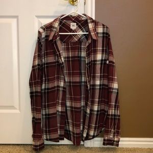 Men’s Vans Skate button up long sleeve shirt